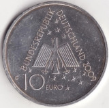Moneda Germania - 10 Euro 2009 - 100 ani de pensiuni pentru tineri - G - Argint, Europa