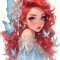 Sticker decorativ, Printesa, 78 cm, 1373STK