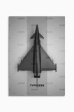21mxm_aircrafts_009|Frameless Wall Poster, Fighter Jet Top View, Aviation Art, Canvas, 2025 Aviation Collection | A4 (21 x 29.7 cm) - 21mxm_aircrafts_