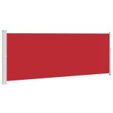 Cumpara ieftin Copertina laterala retractabila de terasa, rosu, 180x500 cm