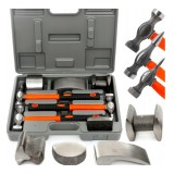 Trusa tinichigerie auto, set ciocane si nicovale, 7 piese, Kraft