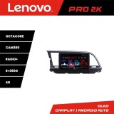 Navigatie Hyundai Elantra 2015-2018 Lenovo QLED 2K 8+256GB Android