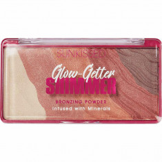 Pudra Bronzanta Iluminatoare SUNKISSED Glow-Getter Shimmer, 20 g foto