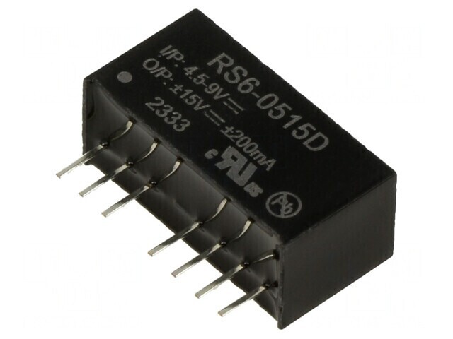 Convertor DC/DC 6W 4.5-9V la 15V/-15V SIP8