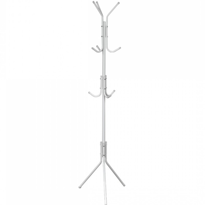 Cuier din metal, 42 x 42 x 172 cm, Alb