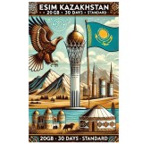 eSIM Kazakhstan 20GB 30Days Standard