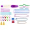 Set de 27 accesorii crosetat format din ace,foarfeca,centimetru,huse,contori,unelte