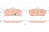 TRW GDB4603 COTEC set placute frana,frana disc