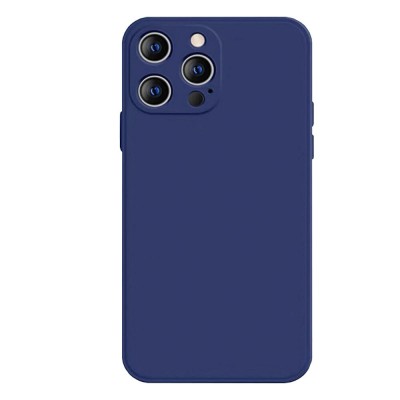 Husa protectie compatibila cu apple iphone 13 pro, ultra silm, silicon htpmag, camera superprotect, interior din microfibra, albastru 32.422 foto