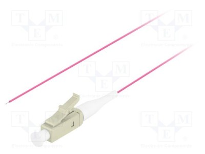 Dispozitiv fibră optică LANBERG OM4 LC/UPC 2m LSZH violet foto
