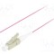 Dispozitiv fibră optică LANBERG OM4 LC/UPC 2m LSZH violet