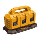 Incarcator acumulator rapid 20V cu 6 Porturi P20S Ingco FCLI2064