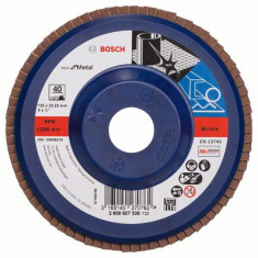 Bosch Disc de slefuire evantai X571, Best for Metal D=125mm G=40, drept