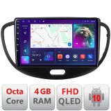 Navigatie Hyundai I10 2007-2013 Android radio gps internet quad core 4+64 carplay android auto KIT-i10-2007+EDT-E309v3