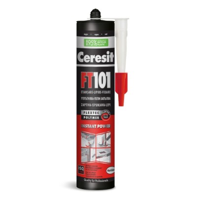 Adeziv etansant Ceresit FT 101, negru, 280 ml foto