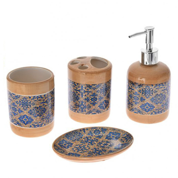 Set de baie 4 piese ceramica Mosaique