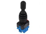 Joystick 22mm 2 NO Negru fără IP67