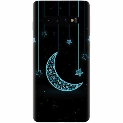 Husa silicon personalizata pentru Samsung Galaxy S10 Plus, Moon foto