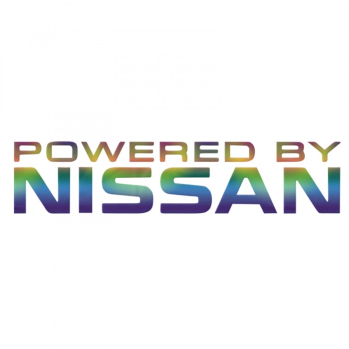 Sticker Nissan Powered By , Autocolant Tuning Auto Premium
