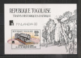 Togo.1988 Expozitia filatelica FINLANDIA-Bl. supr. ST.316, Nestampilat