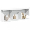 Dulap perete alb 80x20x30 cm lemn prelucrat, raft suspendat depozitare