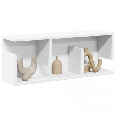 Gossi dulap de perete, alb, 80x20x30 cm, lemn prelucrat foto