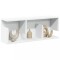 Gossi dulap de perete, alb, 80x20x30 cm, lemn prelucrat