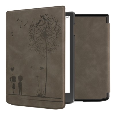 Husa Kwmobile pentru PocketBook InkPad 4, Maro, Piele ecologica, 61644.02 foto