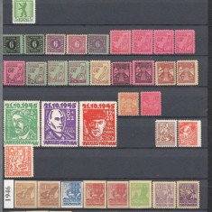 D.D.R.1945/1990 Colectie cronologica timbre nestampilate in 2 (doua) clasoare