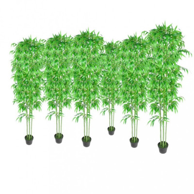 Set 6 Decorațiuni Plante Bambus Artificiale 160694 foto