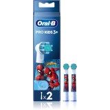 Oral-B PRO Kids 3+ capete de schimb pentru periuta de dinti pentru copii Spiderman 2 buc