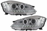 Faruri LED compatibil cu Mercedes Clasa S W221 (2005-2009) Facelift Look Semnalizare Dinamica Secventiala HLMBW221FW