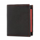 Cumpara ieftin Portofel barbati Landon PT948, piele naturala, Negru - Rosu