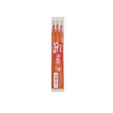 Pachet 12 buc set 3 Rezerve Roller Frixion Ball Pilot 0.7 mm varf mediu Rezerva roller Pilot Frixion Ball 0.7 mm 3 bucati/set portocaliu