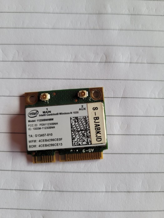 placa wireless pentru laptop - model - INTEL Centrino N1030