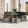 VidaXL Set de canapele pentru grădină Manual 8 pcs Gri 80 x 80 x 71 cm 3363173