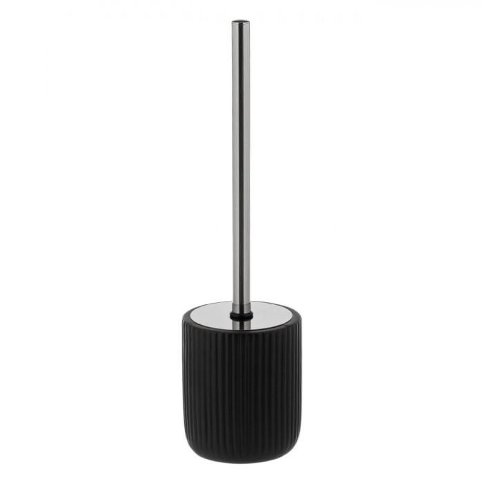 Perie WC Ceramică, Model Negru Argintiu, 38cm