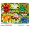 Joc Montessori de Sortare Culori, Flippy, Creion Magnetic, Tip Labirint Ilustrat, din Lemn, Model Ferma, 39x29x1.5 cm
