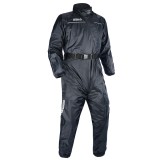 Compleu Moto Impermeabil Oxford Rainseal Negru, Marimea M, Protectie Vreme, Reflectorizant, Ajustabil