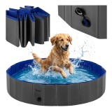 Piscina pliabila pentru caini Purlov 160x30 cm, antiderapanta