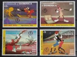 BC182, Dominica 1992, 4 timbre Disney, Goofy, sport