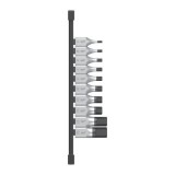 Set chei tubulare cu bit Hex cu patrat 1 2 , sistem metric, 10buc