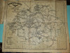 Romania mare - harta cailor ferate insotita de un index alfabetic -din anul 1920