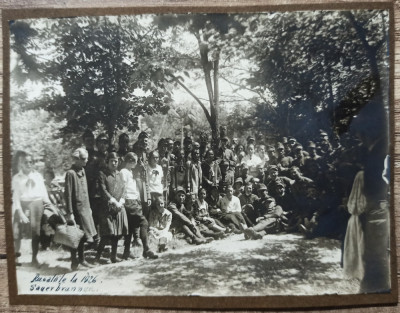 Militari si civili, Rusaliile 1926, Sauerbrunnen// fotografie foto