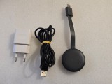 Google Chromecast 3, Streaming Media Player, Full HD 1080p, Wi-Fi, HDMI, Negru