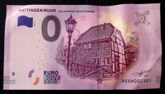 Germania 0 Euro Souvenir 2019 Hattingen Ruhr Zollhauschen indoita** foto
