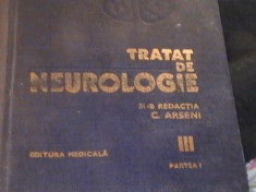 TRATAT DE NEUROLOGIE-C. ARSENI-VOL-3 PARTEA-I-938 PG A 4- foto