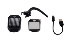 Semnalizare bicicleta cu incarcare USB foto