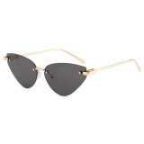 Ochelari de soare cat eye fara rama Asteroid GSM S099, negru