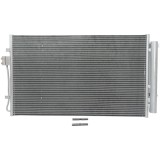 Condensator climatizare AC Hyundai Santa Fe; Kia Sorento, motor: 2.5, Condensator cu uscator integrat, 740x430x16, OEM/OES, miez si rezervor din